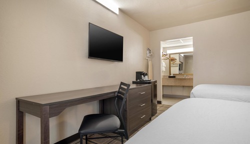 Standard Room, 2 Double Beds, Roll-in Shower, Refrigerator