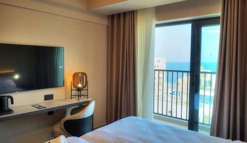 Standard Double or Twin Room, Balcony, Partial Sea View
