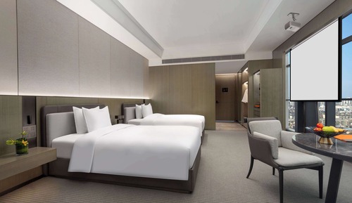 Deluxe Room, 2 Twin Beds, City View