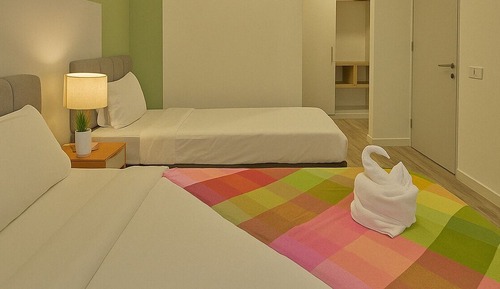 Family Apartment, 2 Bedrooms, Balcony, Pool View