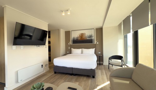 Superior Apartment, 1 King Bed with Sofa bed, Balcony, Mountain View
