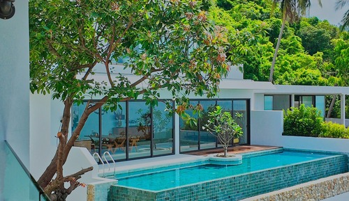 Three-Bedroom Anzhu Pool Villa with Bathtub