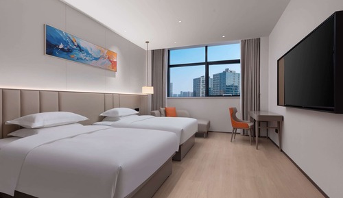 Room, 2 Double Beds, Non Smoking, City View