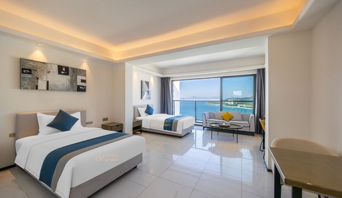 Family Studio Suite, Multiple Beds, Sea View