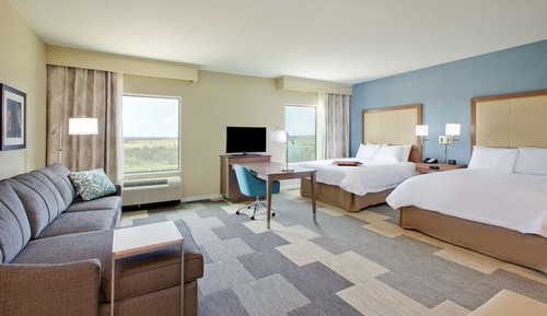 Studio, 2 Queen Beds, Non Smoking, Refrigerator
