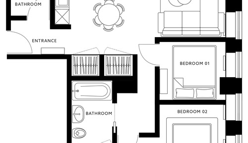 Superior Apartment, 2 Bedrooms, Non Smoking