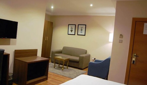 Family Room, Balcony, City View