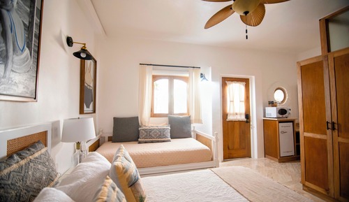 Basic Double Room, 1 Queen Bed with Sofa bed, Pool View