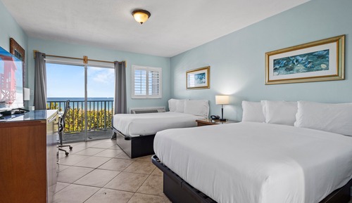 Room, 2 Double Beds, Balcony, Ocean View (Oceanfront Inn Room #18)