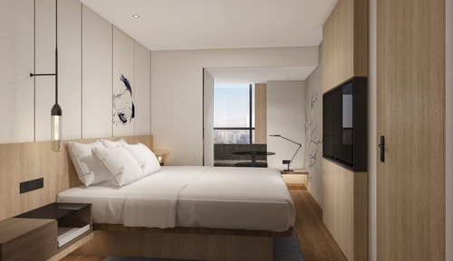 Club Room, 1 Double Bed, Smoking, City View