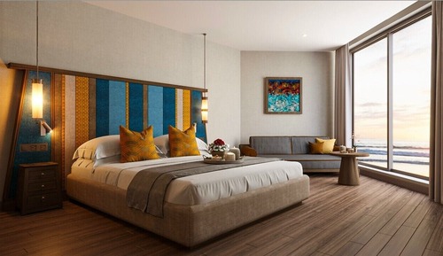 Deluxe Double Room, 1 King Bed with Sofa bed, Partial Ocean View, Sea Facing