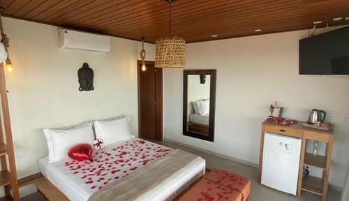 Deluxe Double Room, 1 Queen Bed, Balcony, Sea View