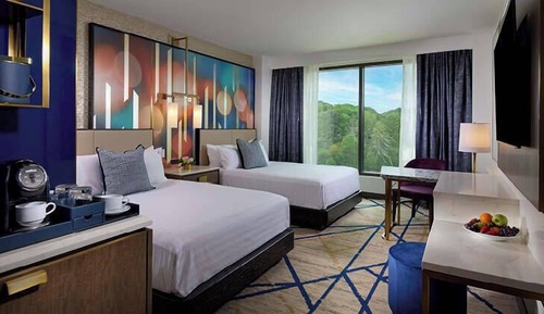 Deluxe Room, 2 Queen Beds, Roll-in Shower