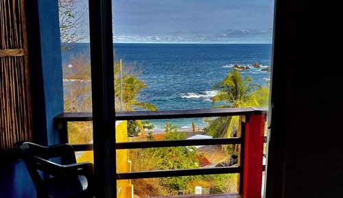 Family Double or Twin Room, Balcony, Beach View