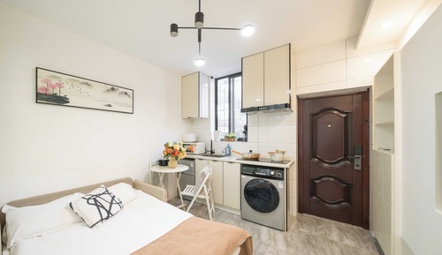 Basic Apartment, 2 Queen Beds, Non Smoking, Kitchen