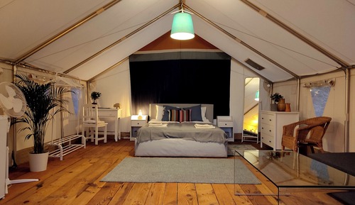 Luxury Tent, 1 Queen Bed with Sofa bed, Non Smoking, Garden View