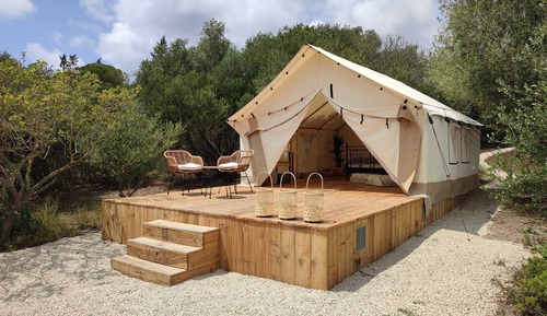 Luxury Tent, 1 Queen Bed with Sofa bed, Non Smoking, Garden View