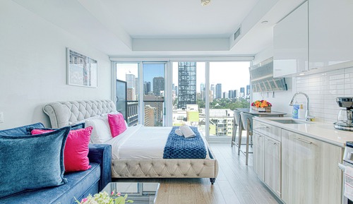 Premium Studio Suite, 1 Queen Bed with Sofa bed, Balcony, City View