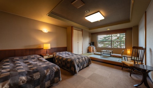 Lake Tazawa view Japanese/Western style twin room,Non smorking
