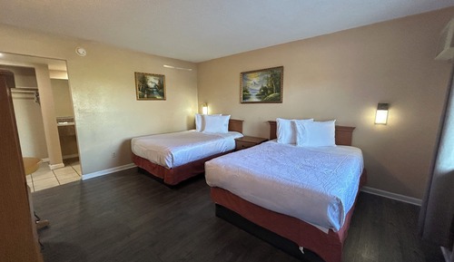 Standard Room, 2 Queen Beds, Non Smoking, Refrigerator & Microwave