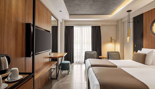 Standard Room, 2 Twin Beds, Accessible (Mobility, Roll-in Shower)