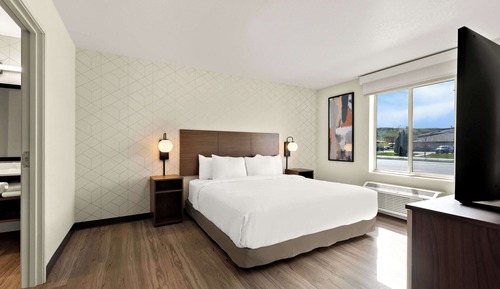 Single Room, 1 King Bed, Accessible, Non Smoking (Roll-In Shower)