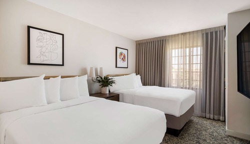 Suite, 2 Queen Beds, Accessible (Mobility Roll in Shower Two Bedrooms)