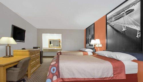 Double Room, 2 Double Beds, Smoking