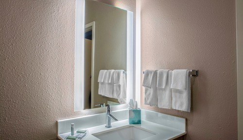 Suite, 1 King Bed with Sofa bed (Hearing Accessible)