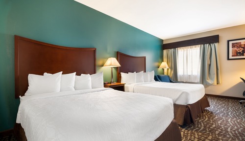 Standard Room, 2 Queen Beds, Non Smoking, Refrigerator & Microwave (Larger Room)
