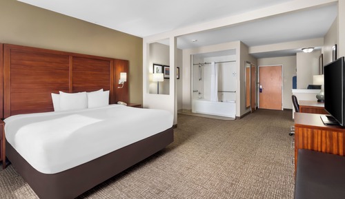 Suite 1 King Bed with 2 Person Whirlpool Tub