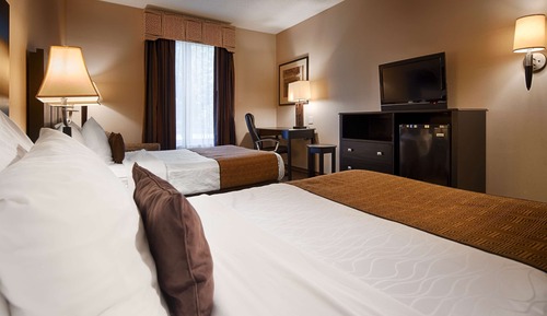 Standard Room, 2 Double Beds, Non Smoking, Refrigerator