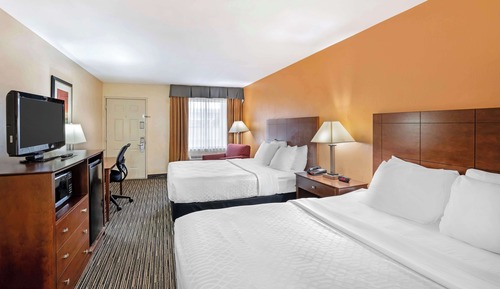 Standard Room, 2 Queen Beds, Non Smoking, Refrigerator & Microwave