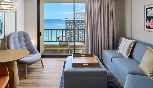 Junior Suite, 1 King Bed with Sofa bed, Ocean View