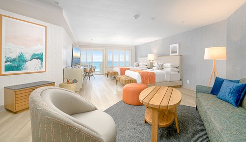 Pool Terrace, 2 Queen Beds, Pool & Ocean View