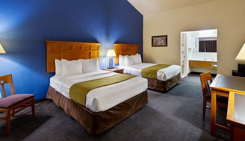 Standard Room, 2 Queen Beds, Non Smoking, Refrigerator & Microwave