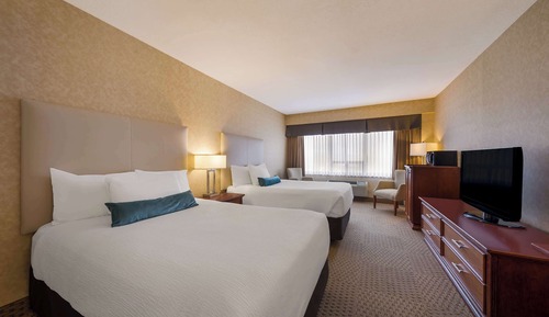 Standard Room, 2 Queen Beds, Non Smoking, Refrigerator & Microwave