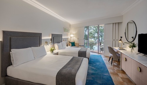 Classic Room, 2 Double Beds, Marina View