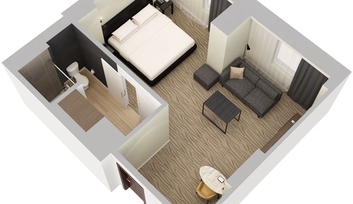Room, 1 King Bed with Sofa bed (High Floor)