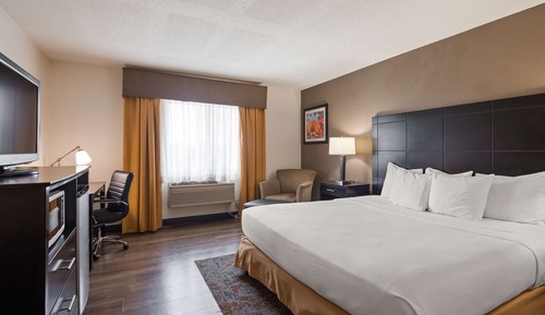 Standard Room, 1 King Bed, Non Smoking, Refrigerator & Microwave
