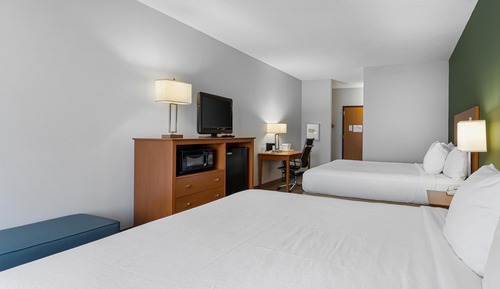 Standard Room, 2 Queen Beds, Smoking, Refrigerator & Microwave