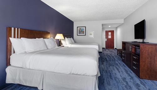 Standard Room, 2 Queen Beds, Non Smoking, Refrigerator & Microwave