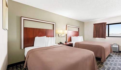 Standard Room, 2 Queen Beds, Non Smoking, Refrigerator & Microwave
