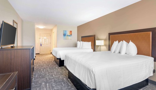 Standard Room, 2 Queen Beds, Non Smoking, Refrigerator & Microwave