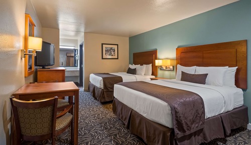 Standard Room, 2 Queen Beds, Smoking, Refrigerator & Microwave