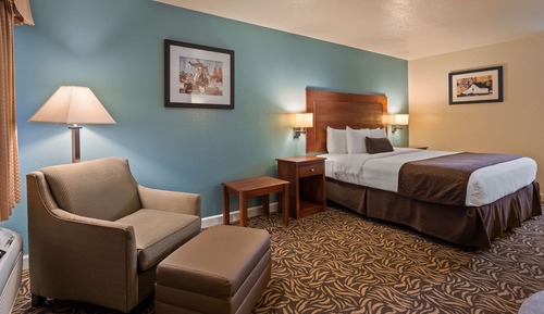 Standard Room, 1 King Bed, Smoking, Refrigerator & Microwave