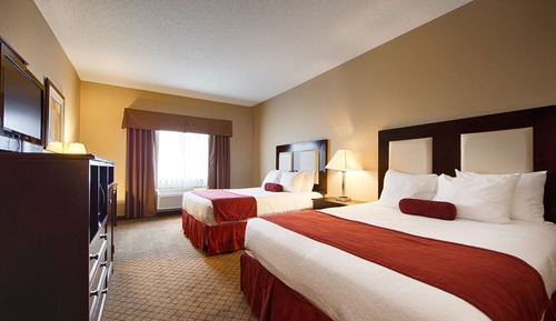 Standard Double Room, 2 Queen Beds, Non Smoking, Refrigerator & Microwave