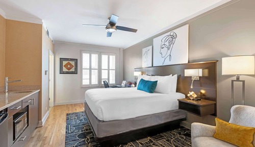 Standard Room, 1 King Bed, Non Smoking, Refrigerator & Microwave