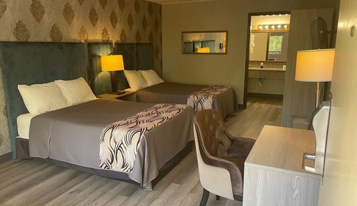 Standard Room, 2 Double Beds, Non Smoking, Refrigerator