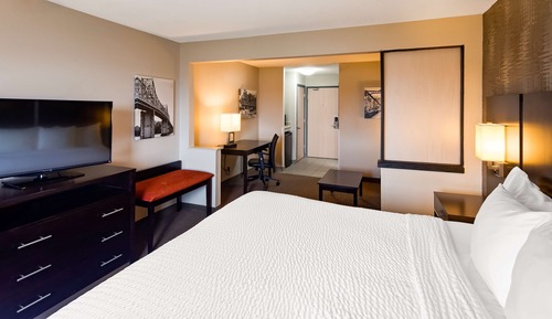 Executive Suite, 1 King Bed, Non Smoking, Refrigerator & Microwave